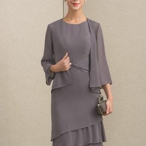 Wraps & Shawls | Chiffon 3/4 Sleeve Special Occasion Cocktail Wrap As Picture – Girls