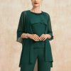 Wraps & Shawls | Chiffon 3/4 Sleeve Special Occasion Wrap Dark Green – Girls