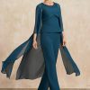 Wraps & Shawls | Chiffon 3/4 Sleeve Special Occasion Wrap Ink Blue – Girls