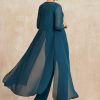 Wraps & Shawls | Chiffon 3/4 Sleeve Special Occasion Wrap Ink Blue – Girls