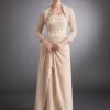 Wraps & Shawls | Chiffon Beading 3/4 Sleeve Evening Special Occasion Bolero Wrap Champagne – Girls