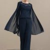 Wraps & Shawls | Chiffon Beading 3/4 Sleeve Special Occasion Wrap Dark Navy – Girls