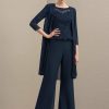 Wraps & Shawls | Chiffon Beading 3/4 Sleeve Special Occasion Wrap Dark Navy – Girls