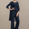 Wraps & Shawls | Chiffon Beading 3/4 Sleeve Special Occasion Wrap Dark Navy – Girls