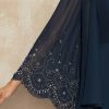 Wraps & Shawls | Chiffon Beading Long Sleeves Cocktail Special Occasion Wrap Dark Navy – Girls