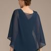 Wraps & Shawls | Chiffon Beading Special Occasion Shawl Dark Navy – Girls