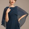 Wraps & Shawls | Chiffon Beading Special Occasion Shawl Dark Navy – Girls