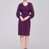 Wraps & Shawls | Chiffon Long Sleeves Special Occasion Cocktail Bolero Wrap Grape – Girls