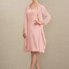 Wraps & Shawls | Chiffon Long Sleeves Special Occasion Cocktail Wrap Pearl Pink – Girls