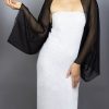 Wraps & Shawls | Chiffon Long Sleeves Special Occasion Wedding Evening Cocktail Wrap Bolero Ivory – Girls