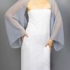 Wraps & Shawls | Chiffon Long Sleeves Special Occasion Wedding Evening Cocktail Wrap Bolero Ivory – Girls