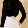 Wraps & Shawls | Chiffon Long Sleeves Special Occasion Wrap Bolero Ivory – Girls