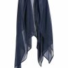 Wraps & Shawls | Chiffon Satin Sleeveless Wedding Cocktail Holiday Evening Fashion Shawl Navy Blue – Girls