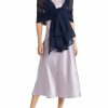 Wraps & Shawls | Chiffon Satin Sleeveless Wedding Cocktail Holiday Evening Fashion Shawl Navy Blue – Girls