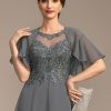 Wraps & Shawls | Chiffon Short Sleeve Special Occasion Wrap Steel Grey – Girls