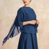 Wraps & Shawls | Chiffon Special Occasion Cocktail Shawl Navy Blue – Girls