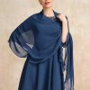 Wraps & Shawls | Chiffon Special Occasion Cocktail Shawl Navy Blue – Girls