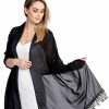 Wraps & Shawls | Chiffon Tassel Lace Sleeveless Wedding Fashion Holiday Casual Shawl Silver – Girls