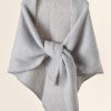 Wraps & Shawls | Faux Cashmere Sleeveless Casual Wedding Shawl Gray – Girls