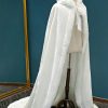 Wraps & Shawls | Faux Fur Bridal Wedding Evening Shawl White – Girls