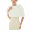 Wraps & Shawls | Faux Fur Bridal Wedding Fashion Shawl White – Girls