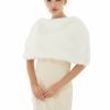 Wraps & Shawls | Faux Fur Bridal Wedding Fashion Shawl White – Girls