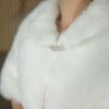 Wraps & Shawls | Faux Fur Bridal Wedding Fashion Shawl White – Girls