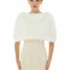 Wraps & Shawls | Faux Fur Bridal Wedding Fashion Shawl White – Girls