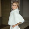 Wraps & Shawls | Faux Fur Bridal Wedding Fashion Shawl White – Girls