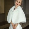 Wraps & Shawls | Faux Fur Bridal Wedding Fashion Shawl White – Girls