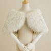 Wraps & Shawls | Faux Fur Bridal Wedding Shawl As Picture – Girls