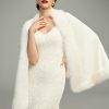 Wraps & Shawls | Faux Fur Bridal Wedding Shawl Cape White – Girls