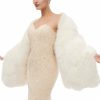 Wraps & Shawls | Faux Fur Bridal Wedding Shawl Ivory – Girls