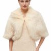 Wraps & Shawls | Faux Fur Bridal Wedding Shawl White – Girls