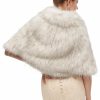 Wraps & Shawls | Faux Fur Bridal Wedding Shawl White – Girls