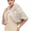 Wraps & Shawls | Faux Fur Bridal Wedding Shawl White – Girls