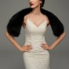 Wraps & Shawls | Faux Fur Bridesmaid Wedding Evening Cocktail Shawl Black – Girls