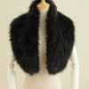 Wraps & Shawls | Faux Fur Bridesmaid Wedding Evening Cocktail Shawl Black – Girls