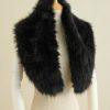 Wraps & Shawls | Faux Fur Bridesmaid Wedding Evening Cocktail Shawl Black – Girls