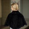 Wraps & Shawls | Faux Fur Bridesmaid Wedding Fashion Evening Cocktail Shawl Black – Girls