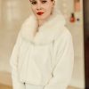 Wraps & Shawls | Faux Fur Long Sleeves Wedding Jacket Wrap White – Girls