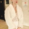 Wraps & Shawls | Faux Fur Long Sleeves Wedding Jacket Wrap White – Girls