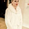 Wraps & Shawls | Faux Fur Long Sleeves Wedding Jacket Wrap White – Girls