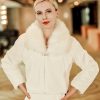 Wraps & Shawls | Faux Fur Long Sleeves Wedding Jacket Wrap White – Girls