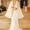 Wraps & Shawls | Faux Fur Wedding Shawl Cape White – Girls