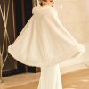 Wraps & Shawls | Faux Fur Wedding Shawl Cape White – Girls