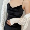 Wraps & Shawls | Knitting Long Sleeves Cardigans Wrap Bolero White – Girls