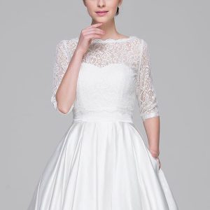 Wraps & Shawls | Lace 1/2 Sleeves Wedding Tops Wrap Ivory – Girls