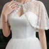 Wraps & Shawls | Lace Rhinestones Sleeveless Wedding Shawl Cape White – Girls