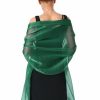 Wraps & Shawls | Polyester Tulle Sleeveless Special Occasion Wedding Cocktail Evening Shawl Green – Girls